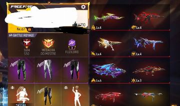 A MELHOR CONTA FF MAIS BARATA NO VALOR DE REVENDA TOP 2025 4Ang 7Evo mais itens