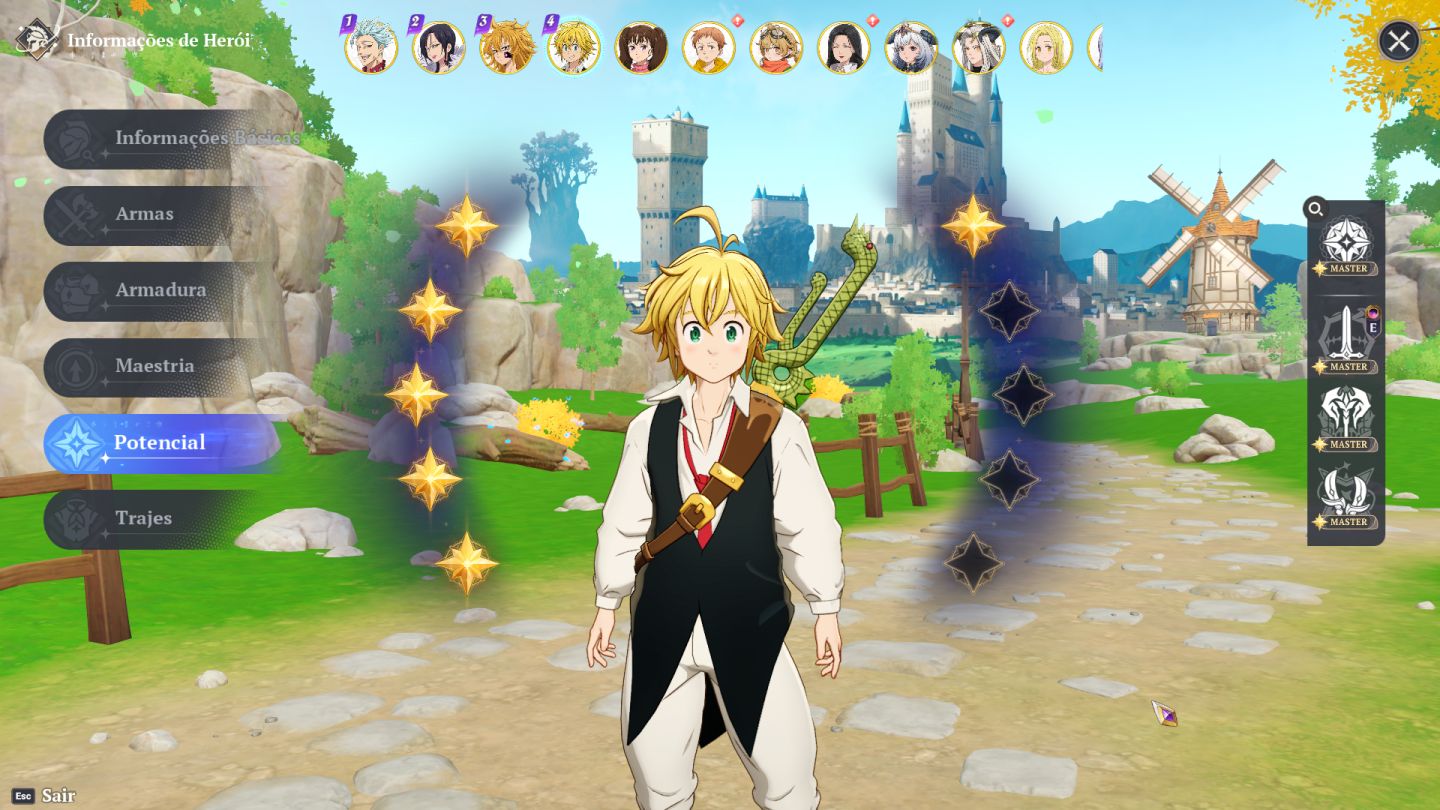 Conta Seven Deadly Sins: Origin MidGame com quase todos os Herois ( Ban P6 )