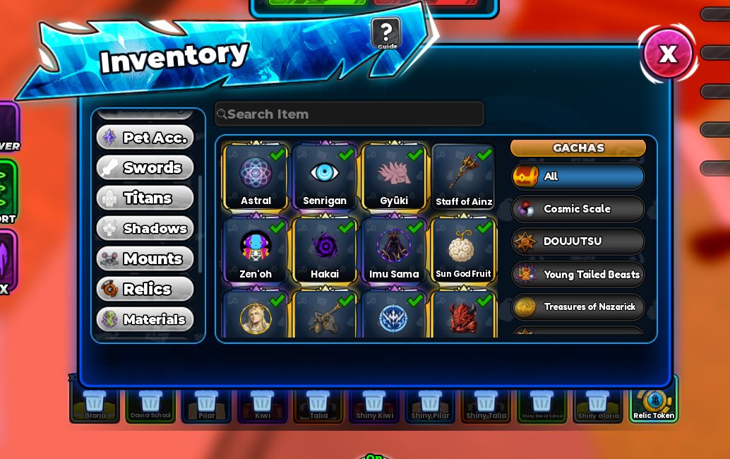 Conta Anime Astral Simulator Endgame Meta!!