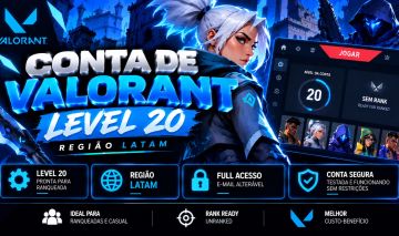 Conta Valorant Level 20 | Full Acesso | LATAM