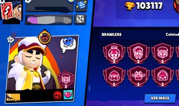 Braw stars 100k de troféus, conta antiga - 82 prestígios