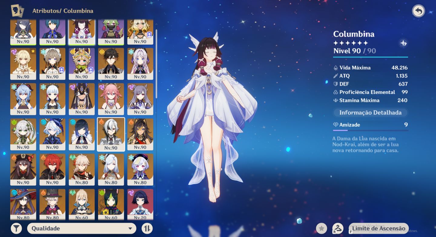 Promo de Conta de genshin impact lvl60, ZZZ lvl 60,honkai star rail lvl 70