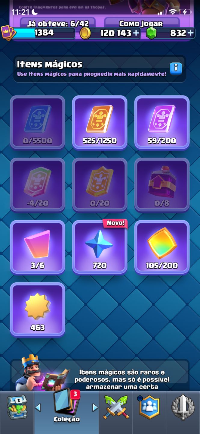 CONTA CLASH ROYALE 10K TROFÉUS