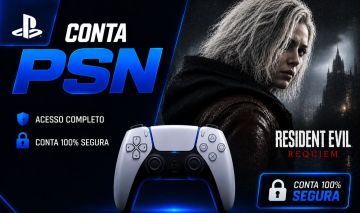 Conta PSN | Resident Evil Requiem + Crimson Desert Deluxe + Clair Obscur E Mais