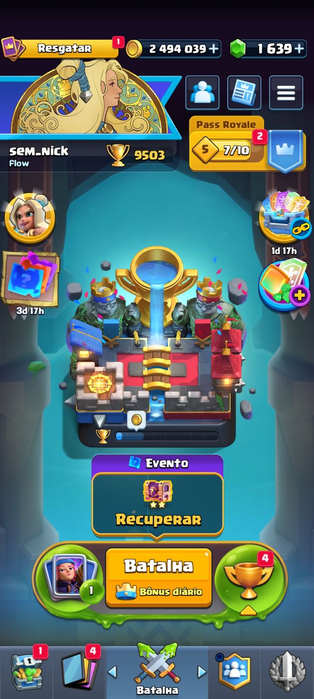 Conta de Clash Royale