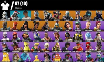 CONTA DE FORTNITE BASICA COM 67 SKINS + S4 INC + S6 E S7 COMPLETAS