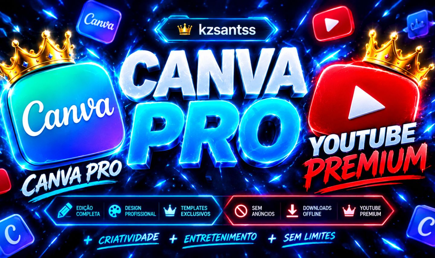 CANVA PRO PLUS IA 30 DIAS | YOUTUBE PREMIUM+ | [ENTREGA RÁPIDA]