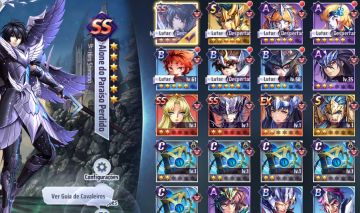 A150-Conta lvl37 ALONE PP+300 gemas e mais Saint Seiya Awakening SSA Full Acesso