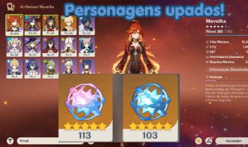 CONTA GENSHIN MAVUIKA + 216 TIROS + DEHYA + MONA - USER E NIVER LIVRES!