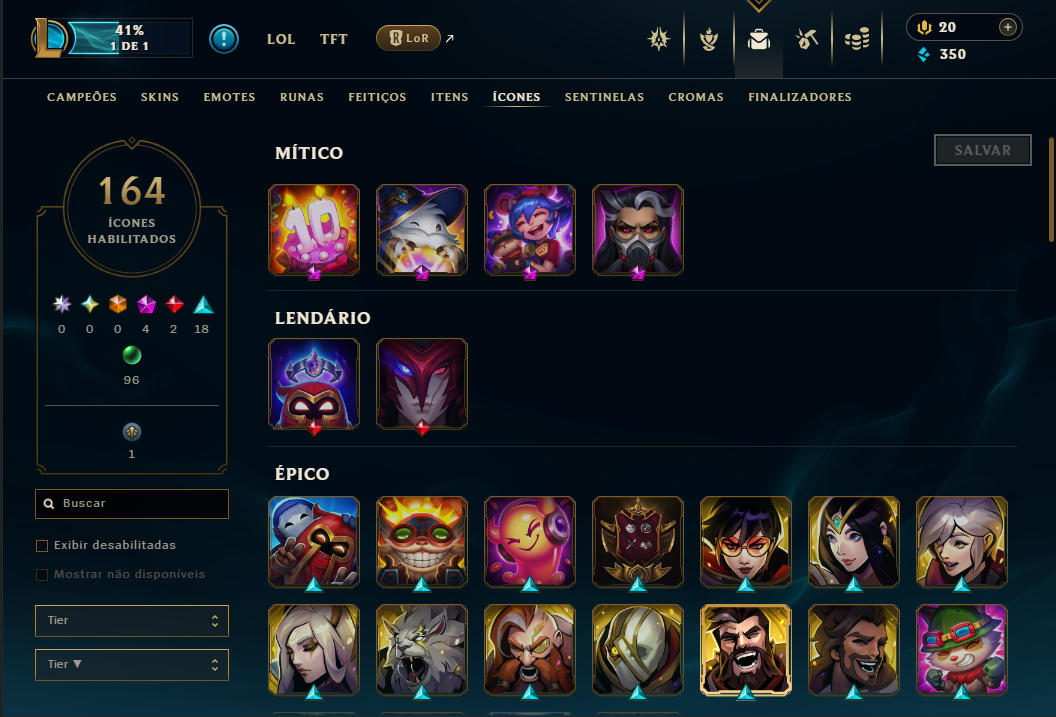 Conta valorant 38 skins - lol 104 skin