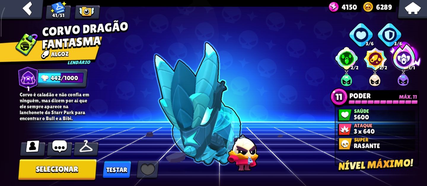 Conta de brawl stras MUITO UPADA com MESTRE NA RANK