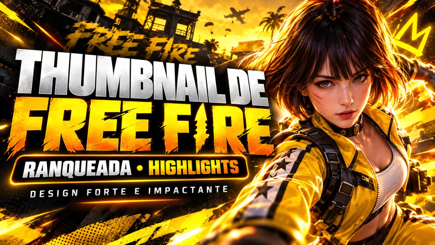 Designer Profissional | Thumbnails, Banners, Logos e Capas Personalizadas | YouT