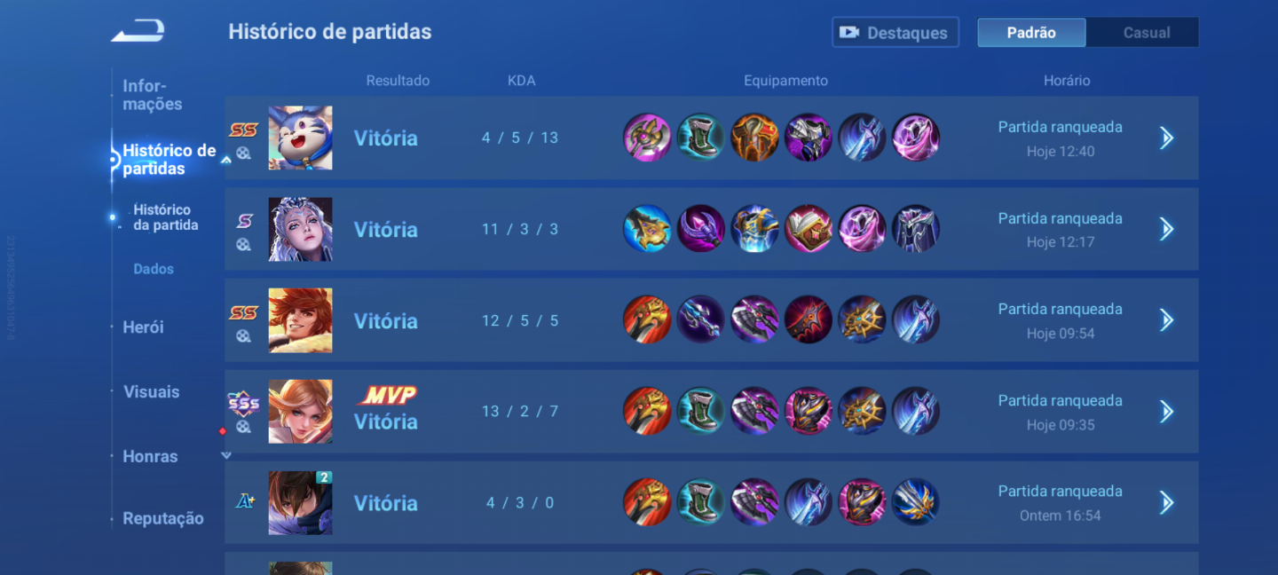 Suba até o lenda elojob Honor of kings