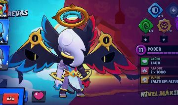 Conta de brawl stars com muitas skins