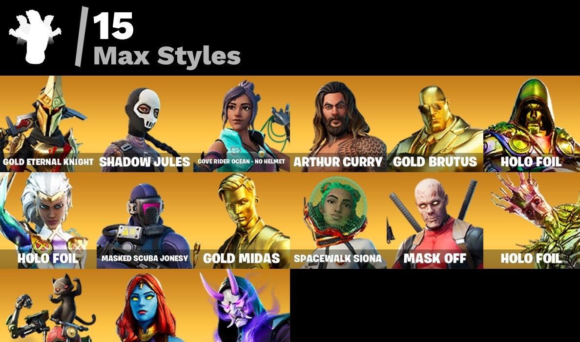 Conta Fortnite 44 SKINS/ GOLD MIDAS & BRUTOS /Tart Tycoon + 1.100 V-BUCKS