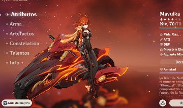 Conta do genshin impact ar 55 com mavuika+arma+83 desejos+75 luas