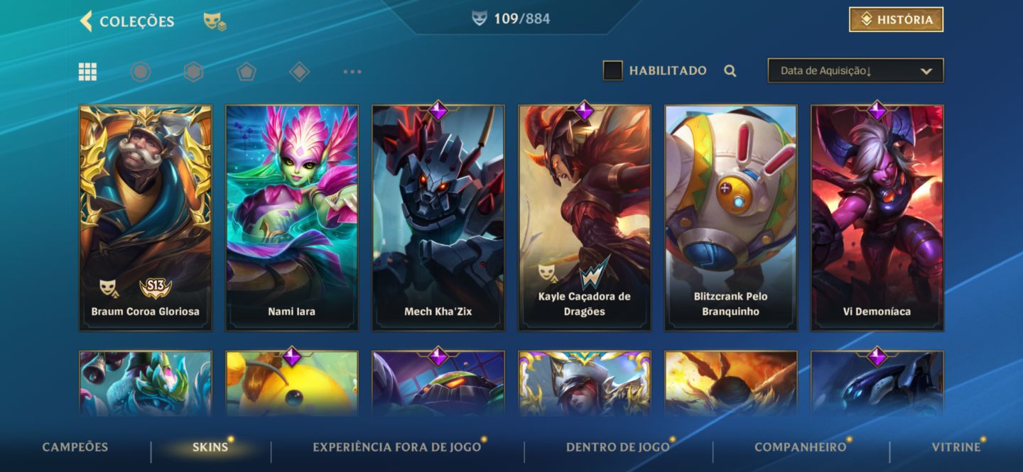 CONTA WILD RIFT 109 SKINS + RANKS EXCLUSIVOS