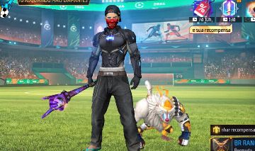Conta free fire já com skin elaborada.