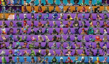 Conta de Fortnite TRYHARD[ 186 skins + 215 picaretas + 202 emotes ]