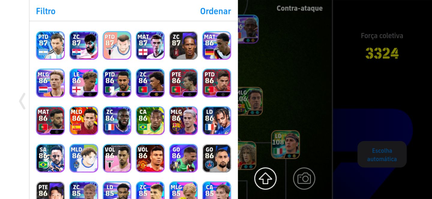 CONTA FULL 3335 EFOOTBALL Adriano,mbape ,messi ,belligan,neimar,kvrara