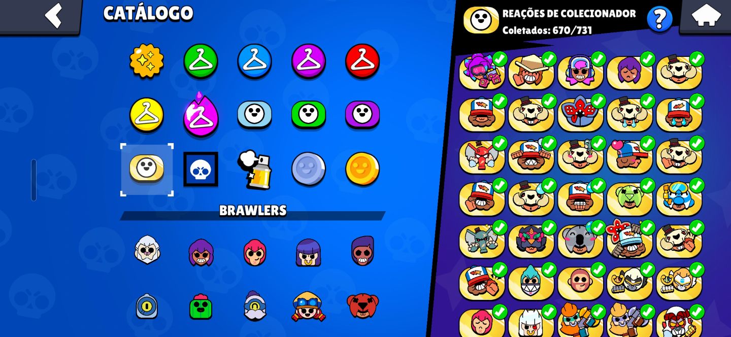 Conta Brawl Stars 84.492 Troféus + 300 Gemas + 63k Ouro + 4.500 Bling
