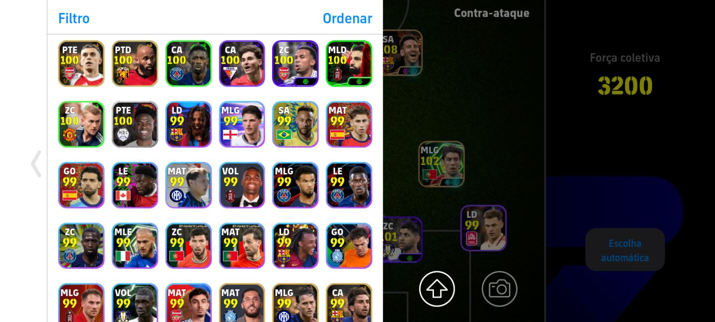 CONTA EFOOTBALL MESSI BIG TIME E ÉPICOS