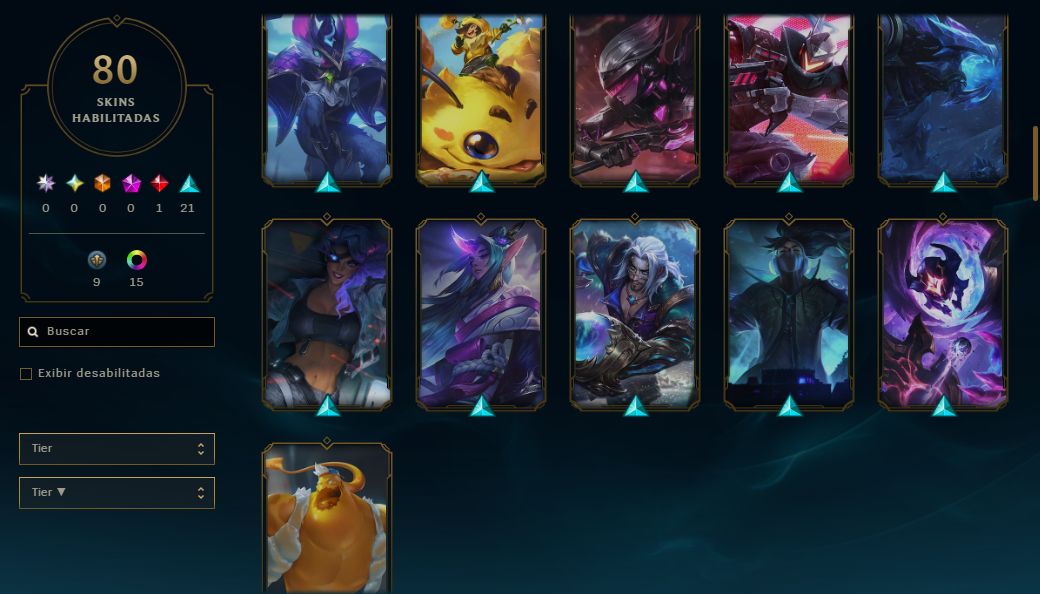 CONTA LOL - LV 95 - 80 SKINS - ESMERALDA 4