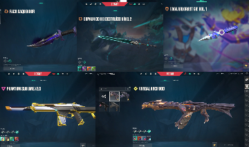 4 Facas | Vandal Elderflame | Vandal Saqueador | Conta Valorant Full Acesso