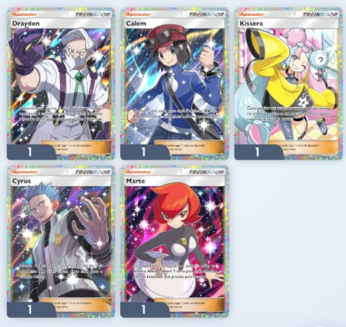 Cartas TCG Pocket Apoiadores Full Arte