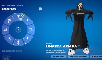 Conta fortnite com pacote ghostface pacote cartoon e creww