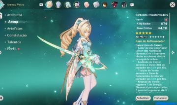 CONTA GENSHIN 56 PERSONAGENS T5 E 11 ARMAS T5