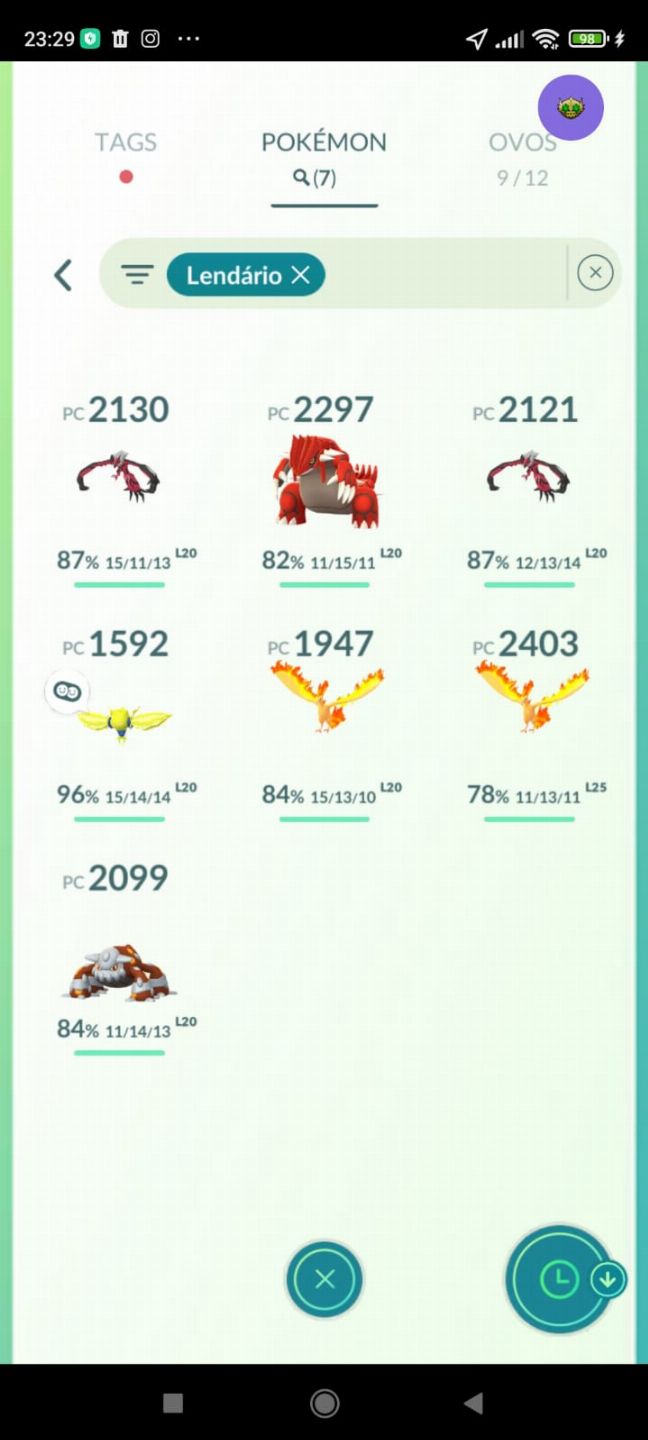 Contas pokémon go LV 1 ao 40, 30 até 40 leia a descrição