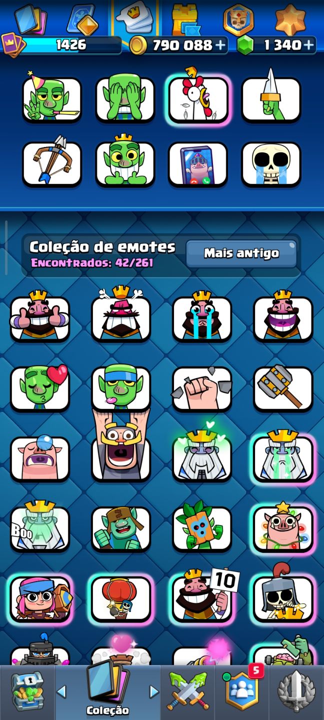 Conta Clash royale MUITO boa preço negociável