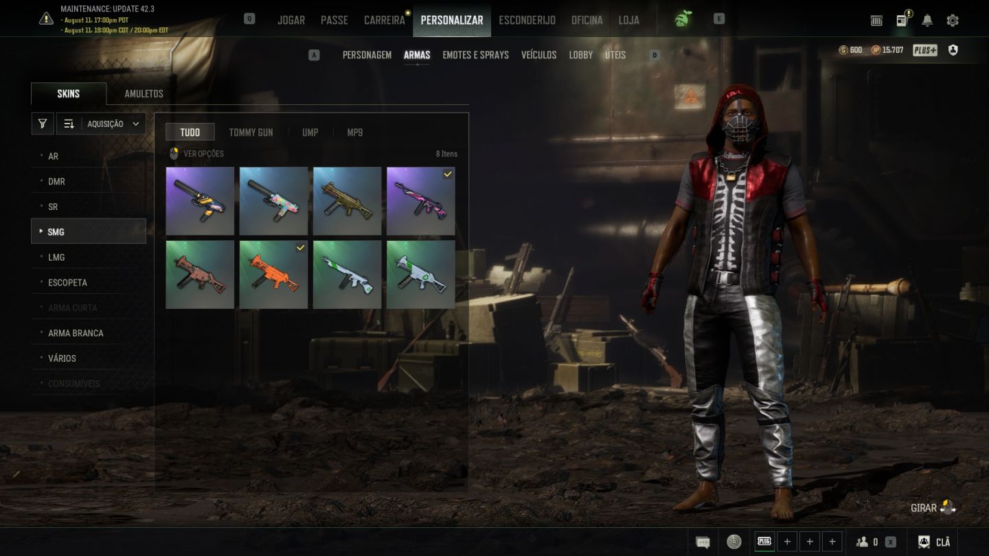 CONTA lvl baixo pubg