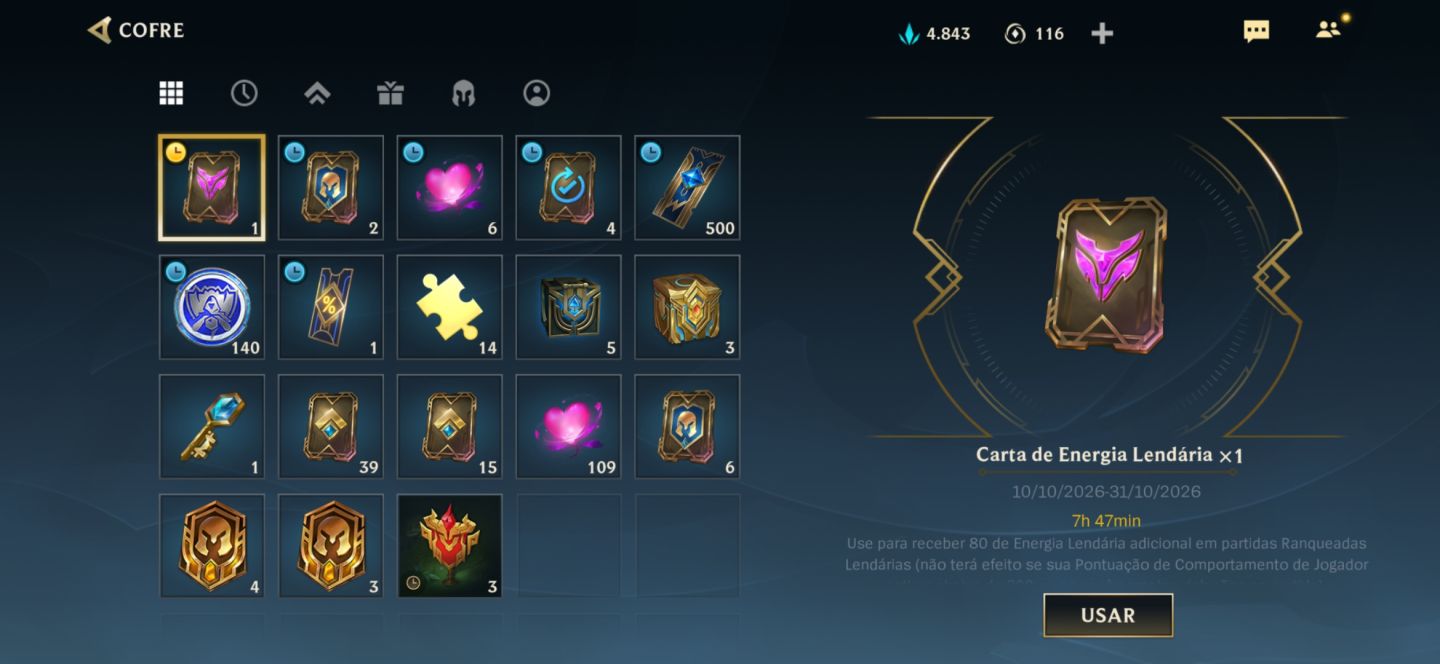 Conta Wild Rift Elo Grão-Mestre 2 Ex Desafiante