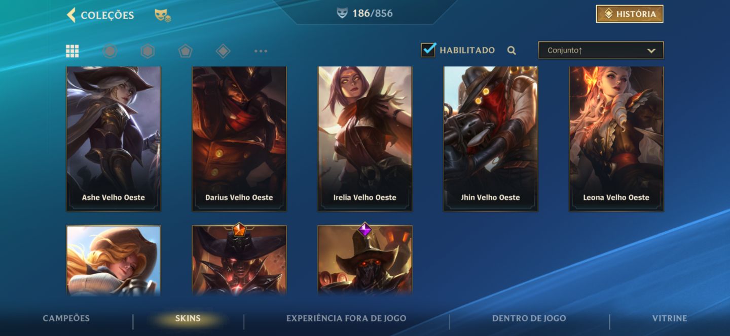 LOL WILD RIFT COM 186 SKINS CRIADA EM 2021 COM FOCO EM ADC E SUP