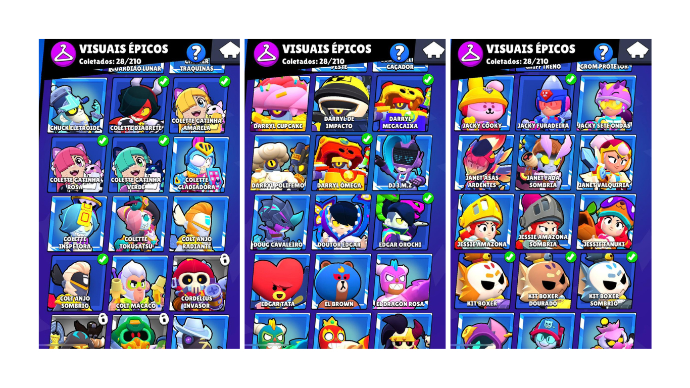 Conta Rara brawl stars 31k de troféus e 2 brawl pass plus (antigos).