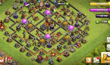Clash of Clans CV 10 Quase Max | Rei 40 | Rainha 39 | 2.016 Gemas | Nível 90