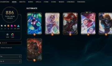 886 SKINS, 189 CHROMAS - CONTA DE LEAGUE OF LEGENDS