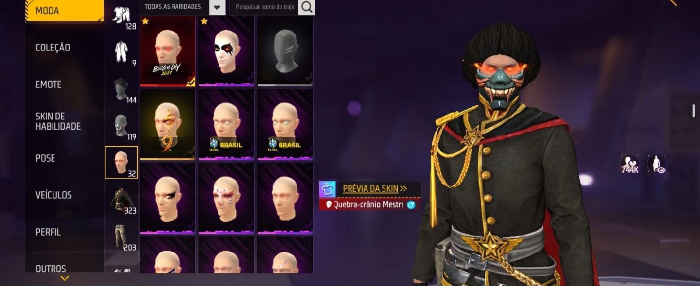 Conta free fire rara