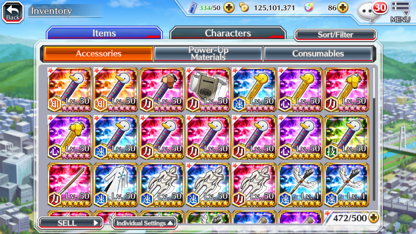 Conta de Bleach Brave Souls (BBS) Mid-Game