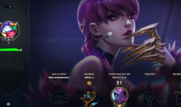 ( LVL 19 KASSADIN RAPINANTE ) 4 SKINS + 20 CHAMPS ( SERVER BR - SEM ELO )