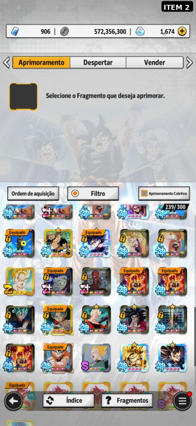 Contas Dragon Ball Legends com Ultras, LEGENDS, LFs... (Android E IOS)