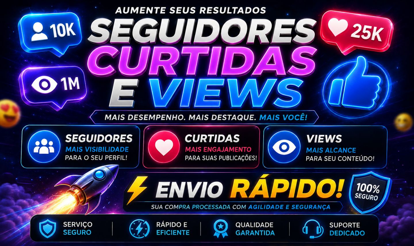 SEGUIDORES INSTAGRAM BR - VIEWS STORY BR - VIEWS REELS BR - CURTIDAS BR