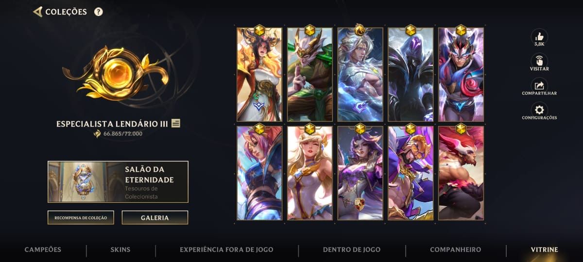 Conta Wild Rift Skin Nova do Varus 366 skins