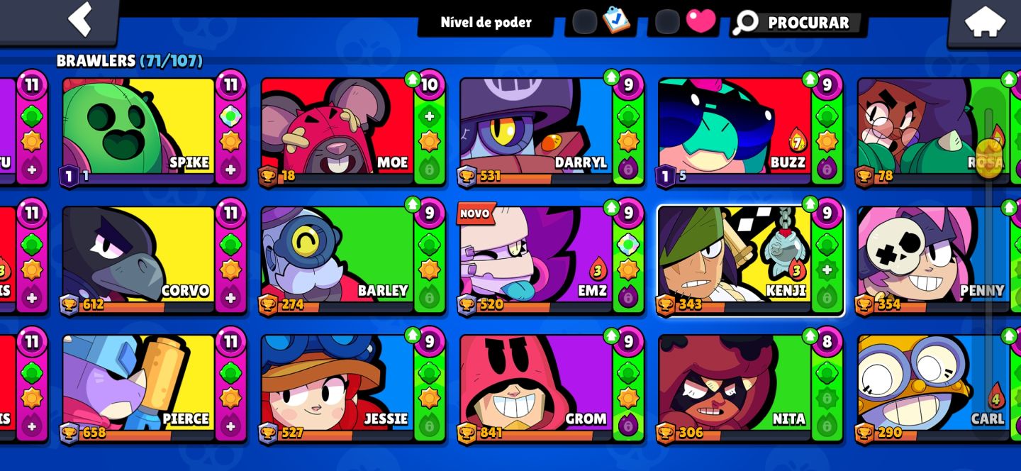 Conta de brawl stars de 2023