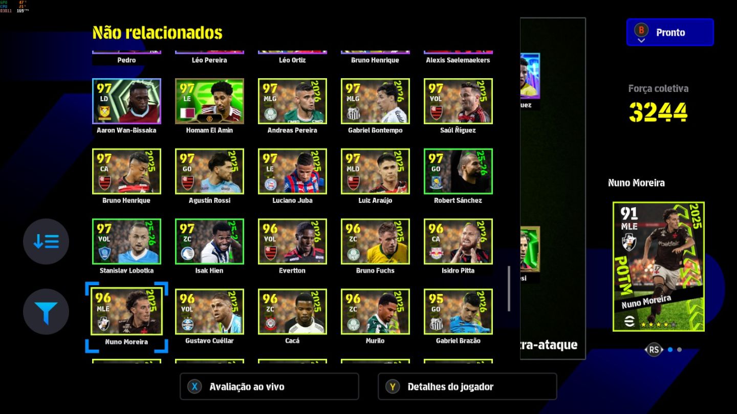 Conta PC Steam Del Piero Blitz 107, Totti 108, James R. 105 Blitz e CIA