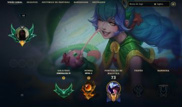 CONTA ESMERALDA 4 / 19 SKINS / 3 SKINS DO RENGAR / GRAVES, DIANA, LEE / 14K EA