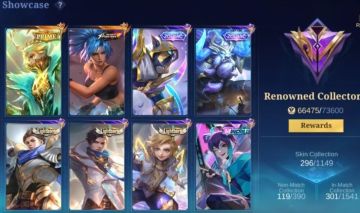 Conta Mobile Legends Lendary | 296 Skins | 133 Heróis | Premium