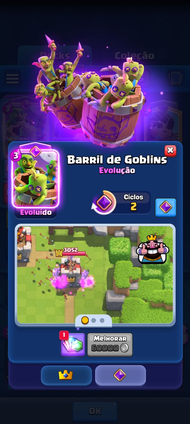 Conta Clash royale 8K de troféus, boa para pessoas em um nível medio